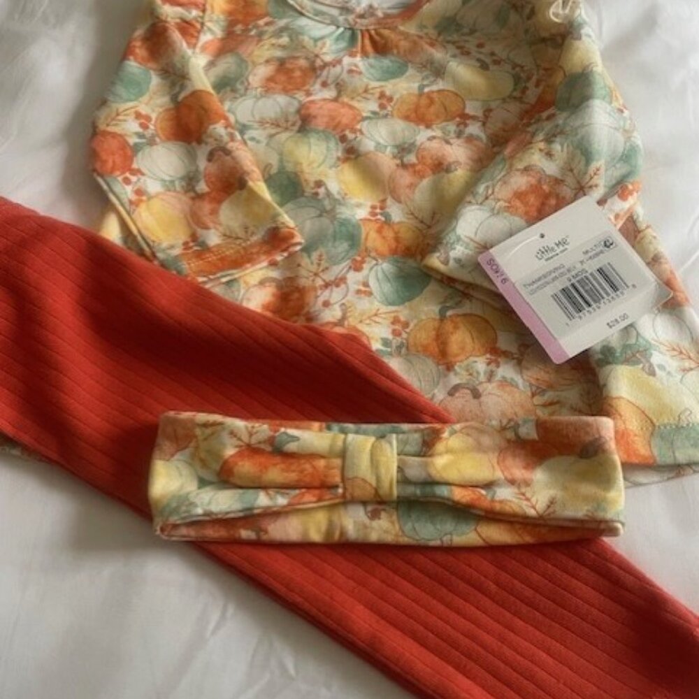 4 Brand New Little Me Autumn Three-Piece Sets Baby Girl 9-Months $120 Retail